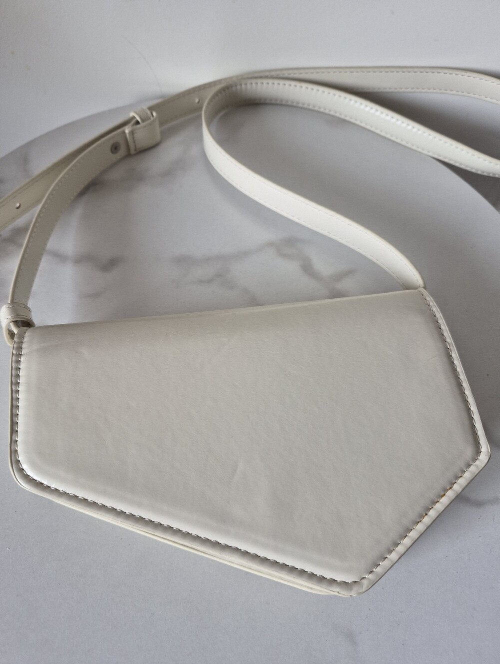 Zara Contemporary Cream Women's Crossbody Bag